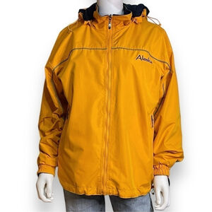 Cheneral Sailing Boating Hiking Hooded Reversible Rain Jacket Men's Small